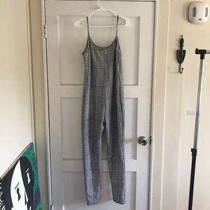 Forever21 Plus Houndstooth jumpsuit 1X